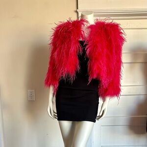 Hot pink fearless fun fur jacket 🤌